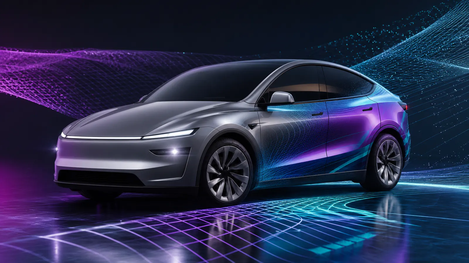 Model Y used in the complete wrap guide