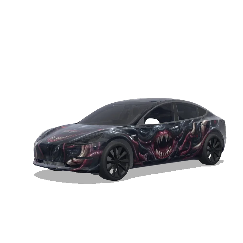 Tesla Model 3 2017-2023 — Wrap-Vorschau: demogorgon design