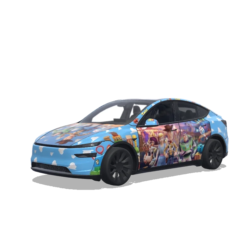 Tesla Model Y (2025+) Premium — Toy Story 4 랩 미리보기