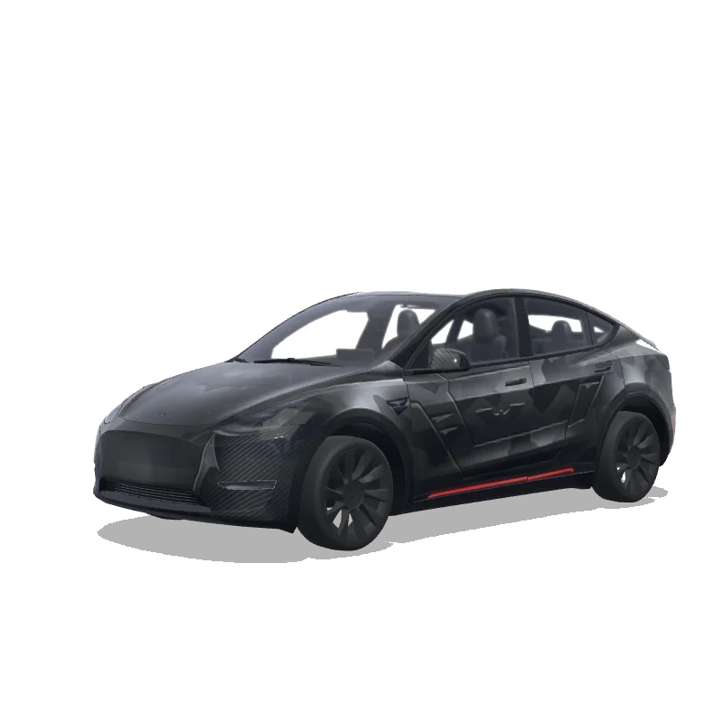 Tesla Model Y 2020-2024 — batmobile wrap preview