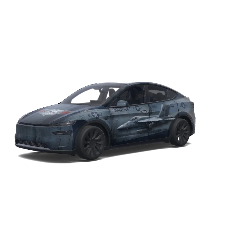 Tesla Model Y (2025+) Premium — Wrap-Vorschau: top gun maverick.