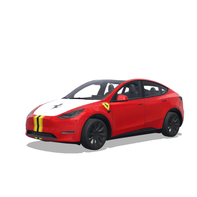 Tesla Model Y 2020-2024 — Wrap-Vorschau: ferrari