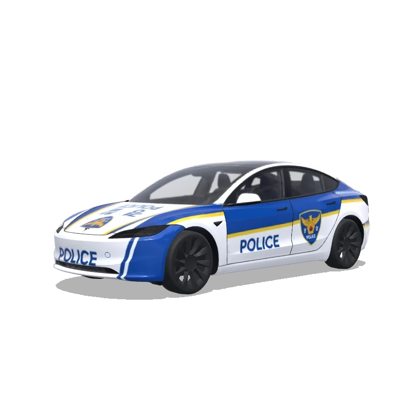Tesla Model 3 (2024+) Standard & Premium — Korean police car. 랩 미리보기