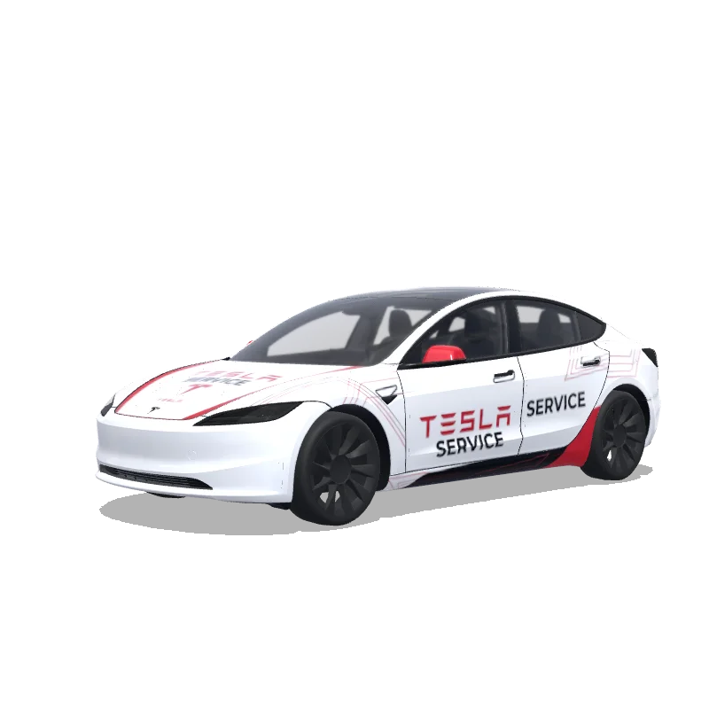 Tesla Model 3 (2024+) Standard & Premium — Tesla service wrap preview