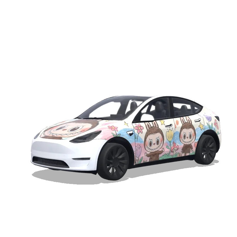 Tesla Model Y 2020-2024 — labubu wrap preview