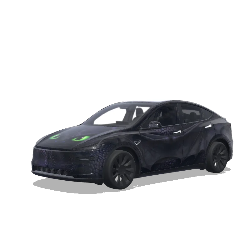 Tesla Model Y (2025+) Premium — Toothless wrap preview