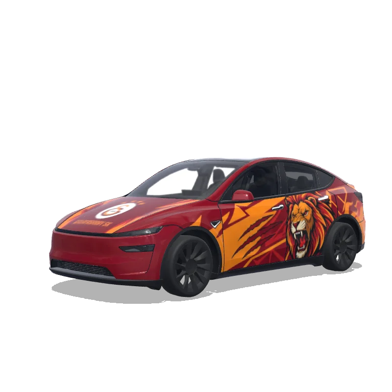 Tesla Model Y (2025+) Premium — vista previa del diseño galatasaray lion aggressive stunning remarkable