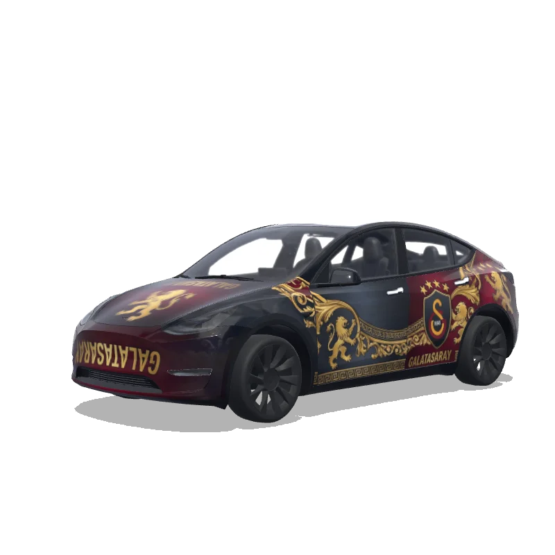 Tesla Model Y 2020-2024 — vista previa del diseño Dark Galatasaray