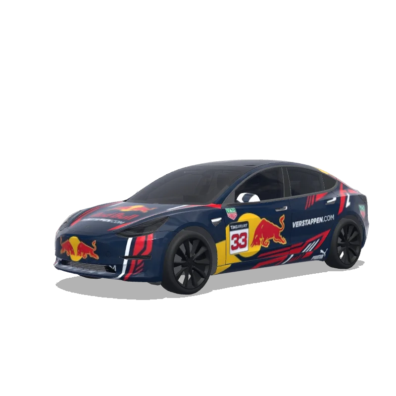 Tesla Model 3 2017-2023 — Verstappen.com racing GT3 wrap preview