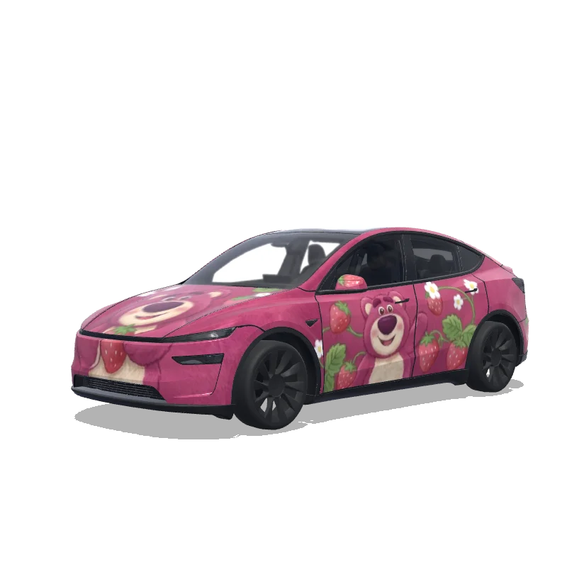 Tesla Model Y (2025+) Premium — aperçu du wrap 草莓熊