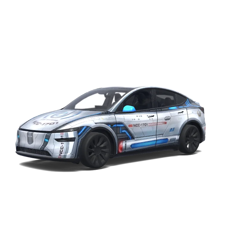 Tesla Model Y (2025+) Premium — Star Trek Enterprise. 랩 미리보기