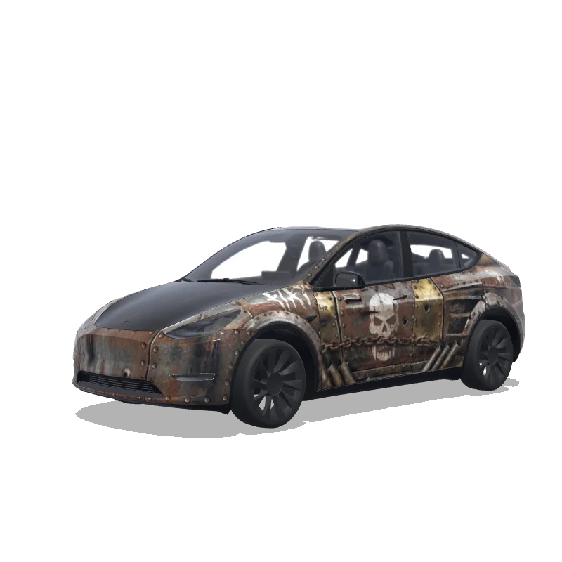 Tesla Model Y 2020-2024 — vista previa del diseño mad max