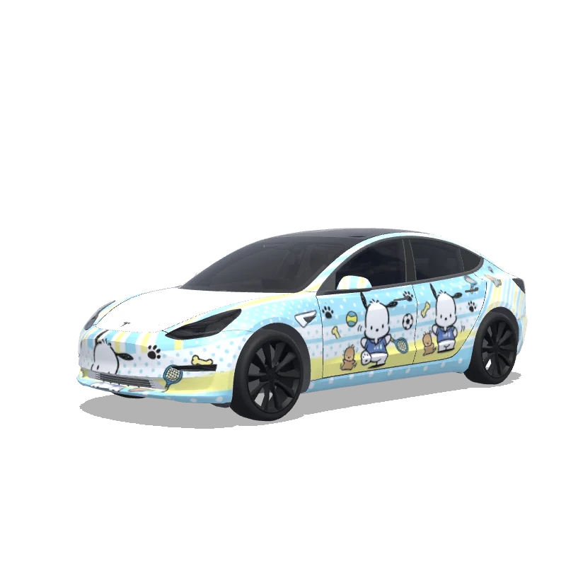 Tesla Model 3 2017-2023 — Pochacco涂装预览