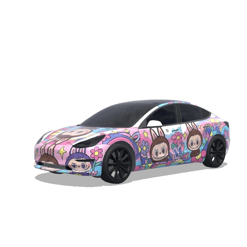 Tesla Model 3 2017-2023 — 自定义设计涂装预览