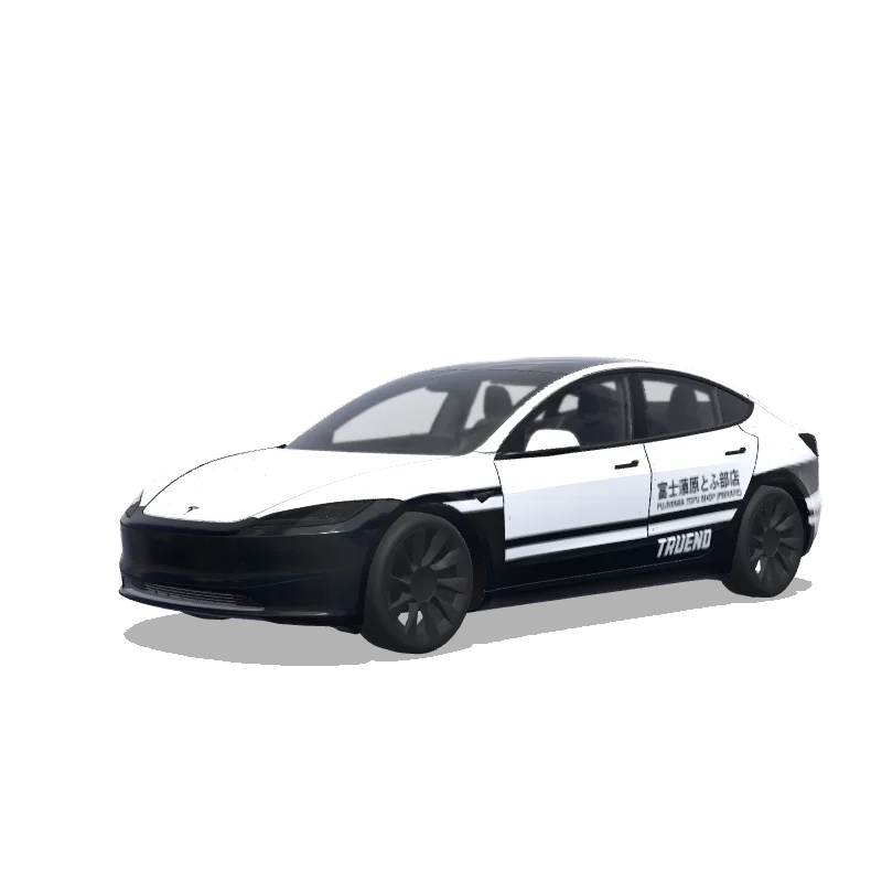 Tesla Model 3 (2024+) Standard & Premium — ae86 wrap preview