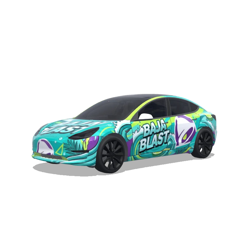 Tesla Model 3 2017-2023 — Baja blast/ taco bell wrap preview