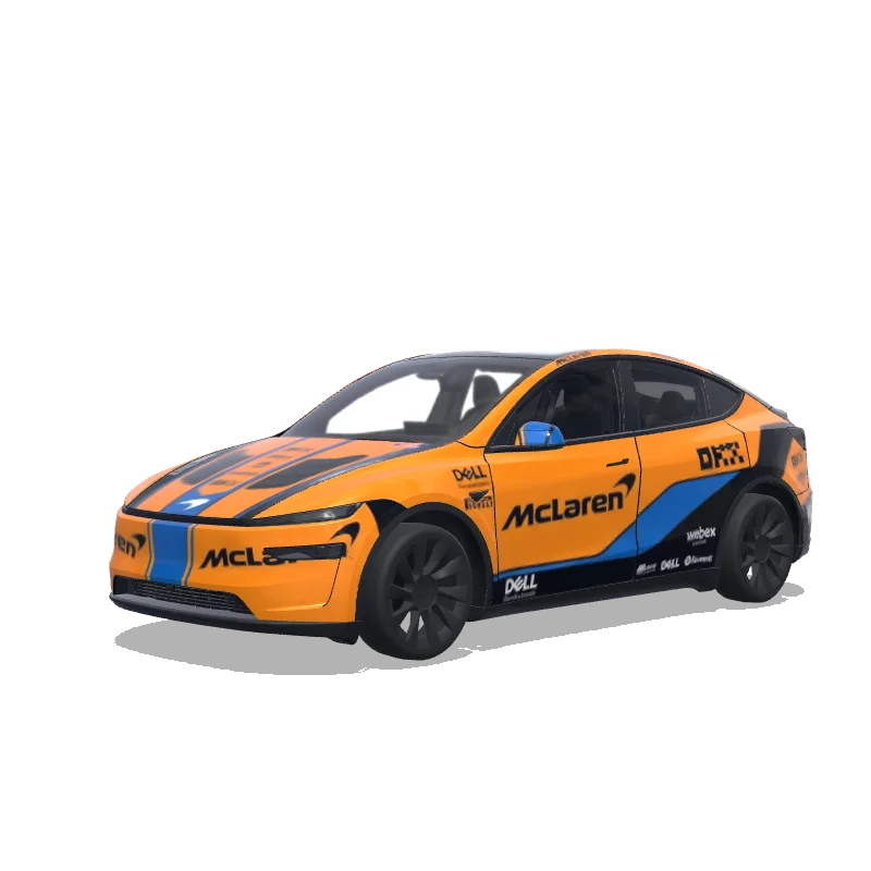 Tesla Model Y (2025+) Premium — Wrap-Vorschau: mclaren formula1 design