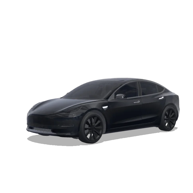 Tesla Model 3 2017-2023 — aperçu du wrap black