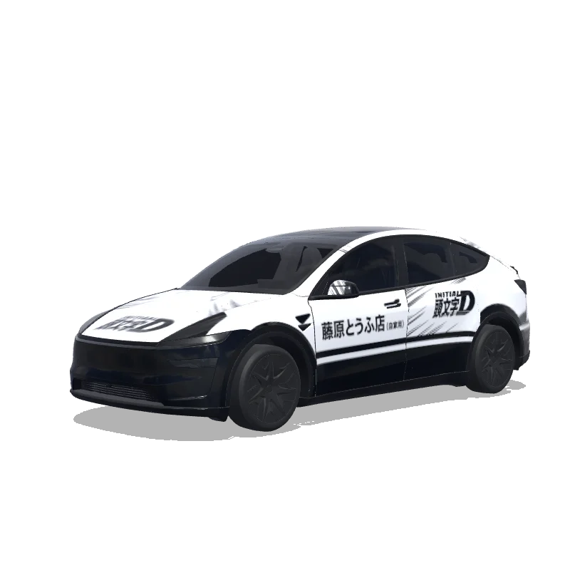 Tesla Model Y L 2025+ — 头文字D车涂装预览