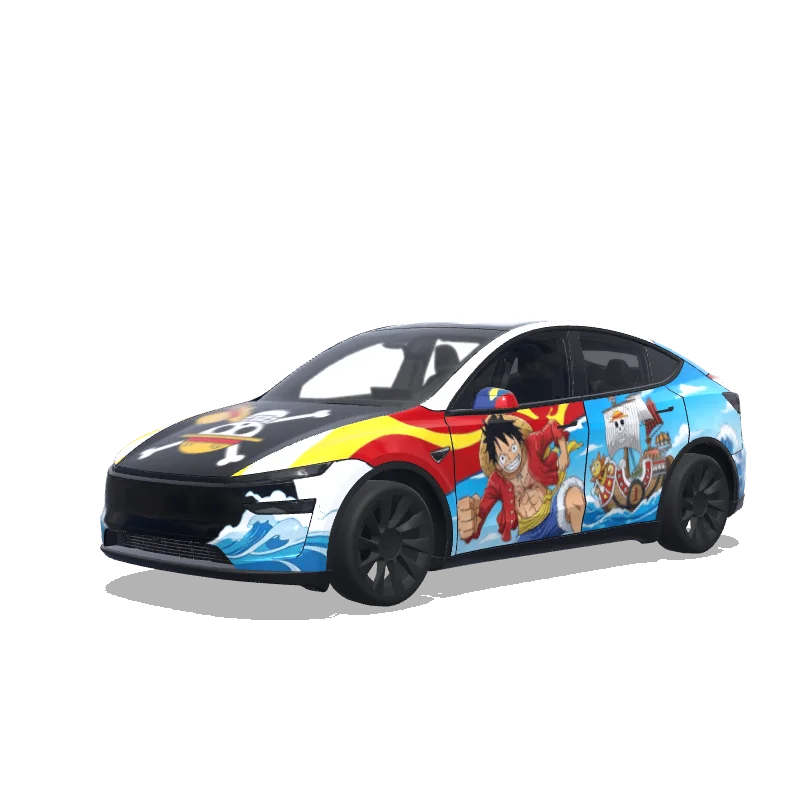 Tesla Model Y (2025+) Premium — one piece luffy wrap preview