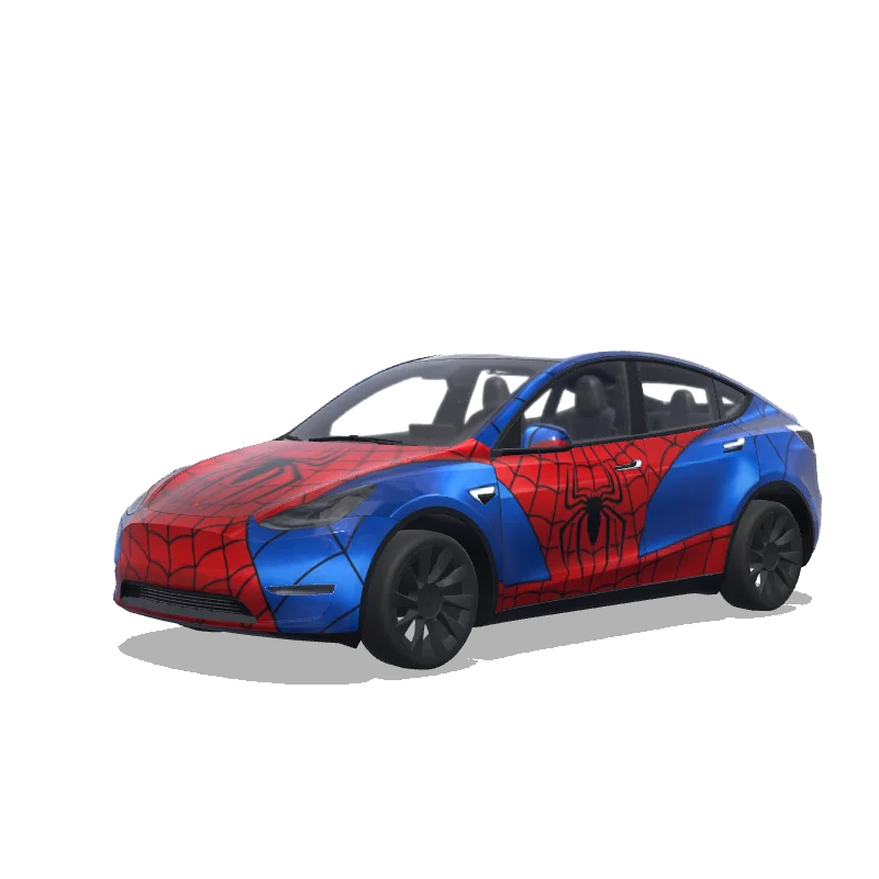 Tesla Model Y 2020-2024 — Wrap-Vorschau: Spiderman