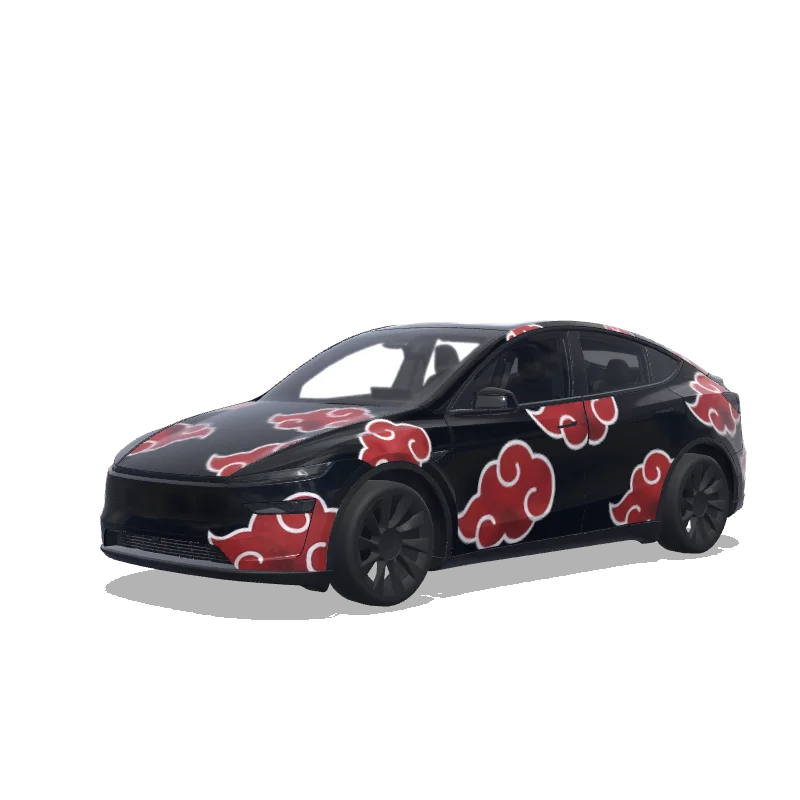 Tesla Model Y (2025+) Premium — Blackbackgroundakatsukinarutoclouds涂装预览