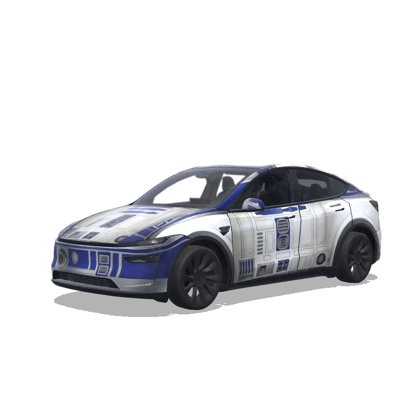 Tesla Model Y (2025+) Premium — Wrap-Vorschau: R2D2