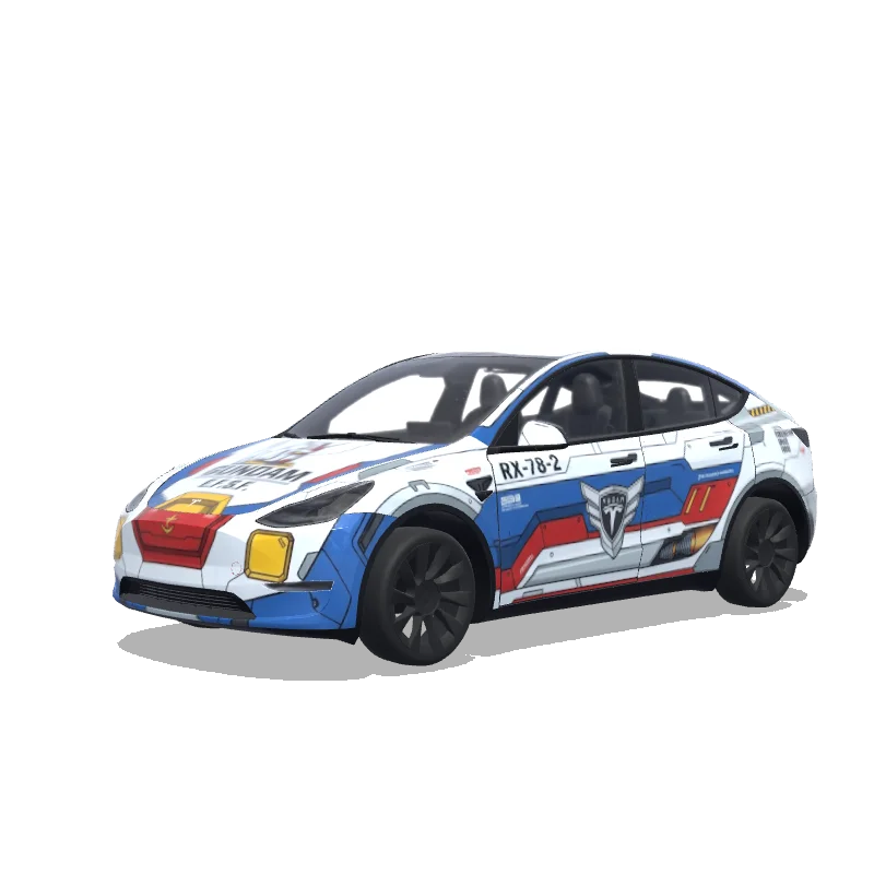 Tesla Model Y 2020-2024 — Wrap-Vorschau: GUNDAM