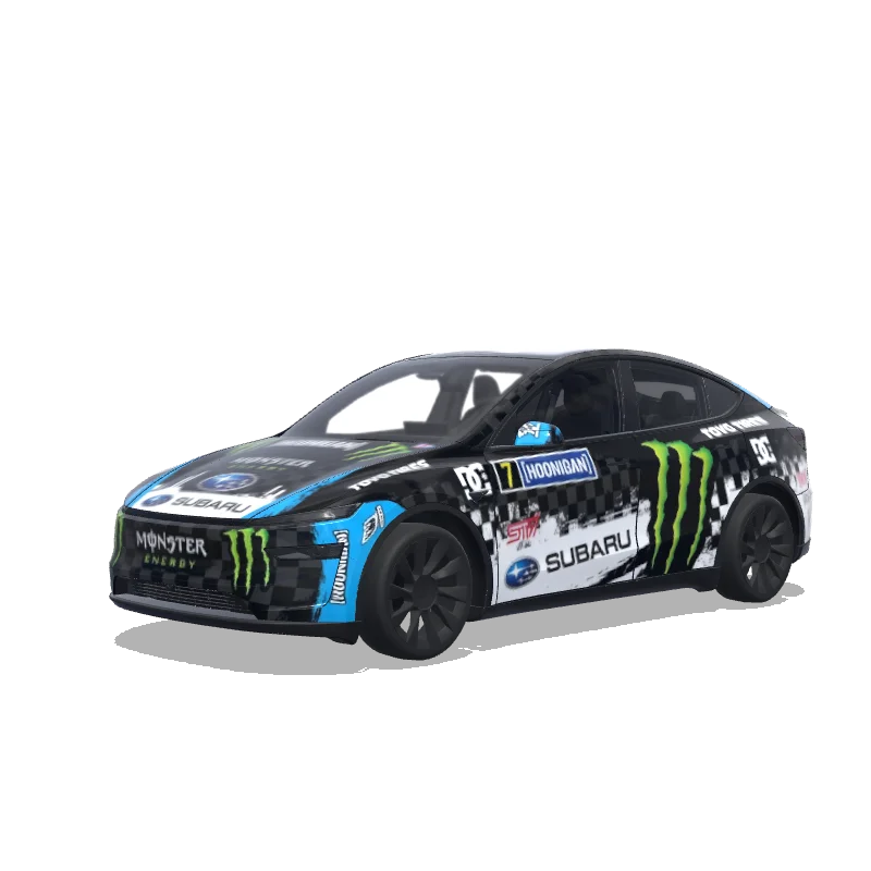 Tesla Model Y (2025+) Premium — ken block 2008 subaru impreza wrx sti涂装预览