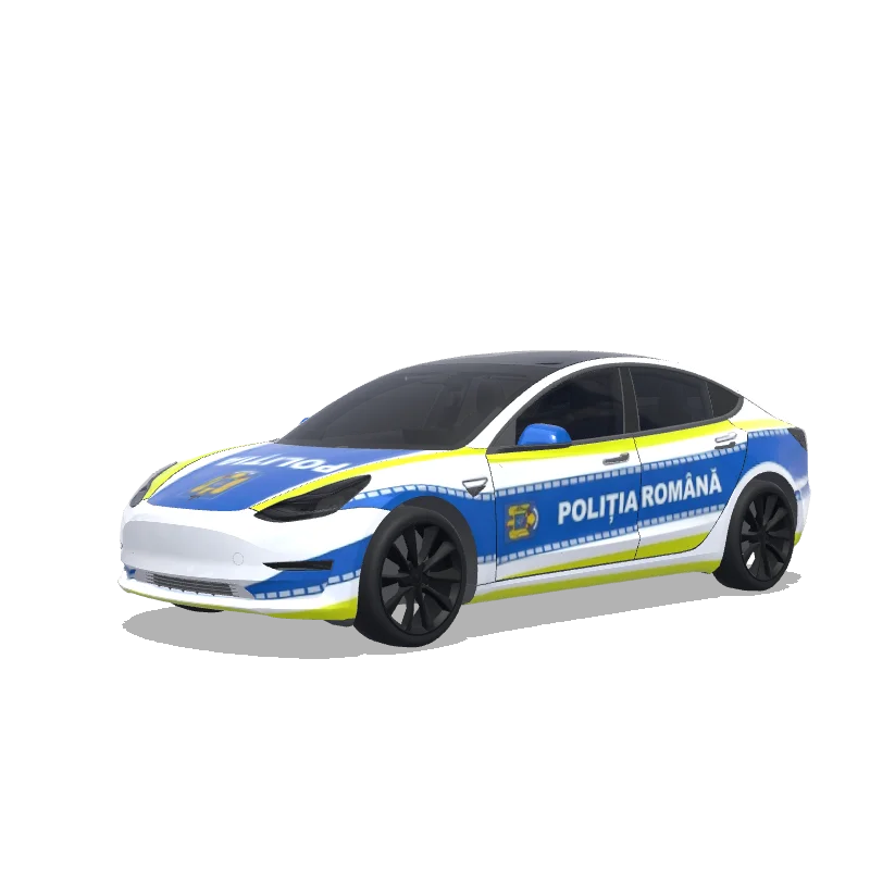 Tesla Model 3 2017-2023 — Romanian Police car wrap preview