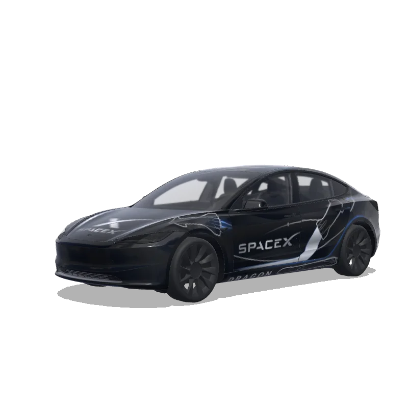 Tesla Model 3 (2024+) Standard & Premium — vista previa del diseño SpaceX.