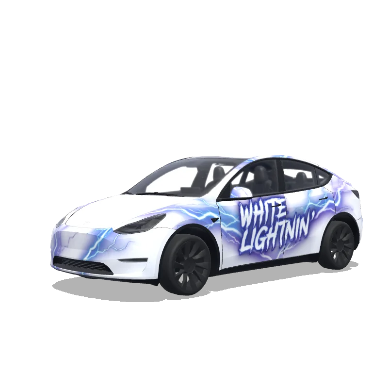 Tesla Model Y 2020-2024 — Custom design wrap preview
