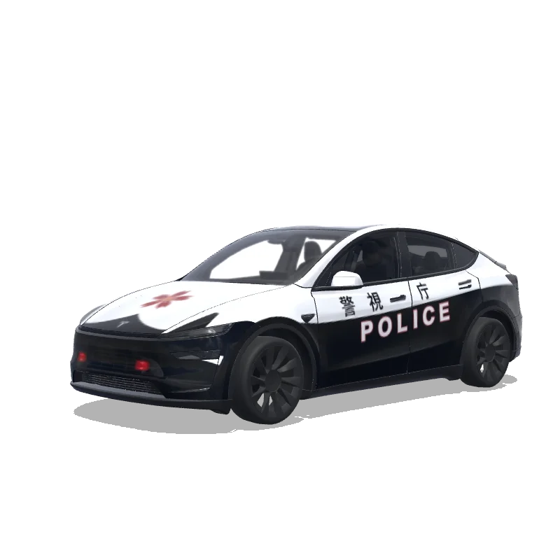 Tesla Model Y (2025+) Premium — aperçu du wrap japanese police car