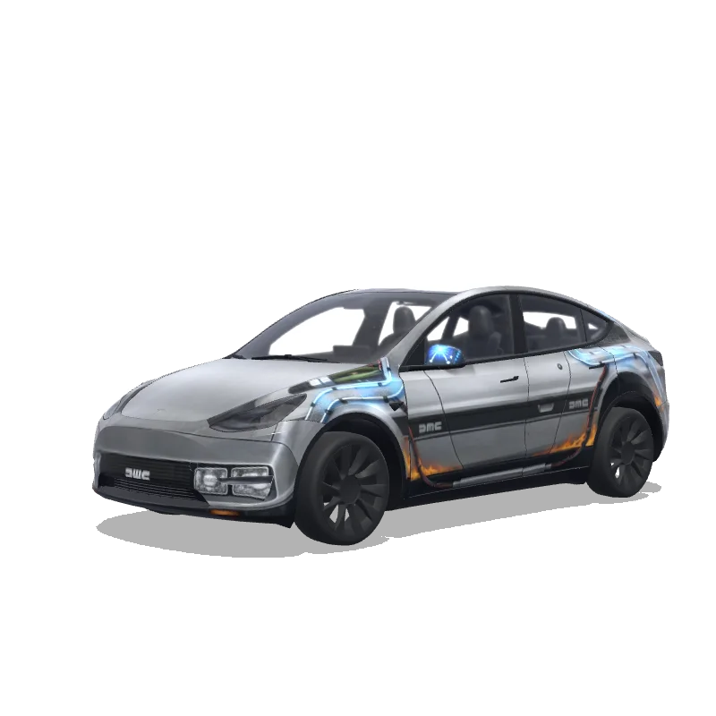 Tesla Model Y 2020-2024 — back to the future涂装预览