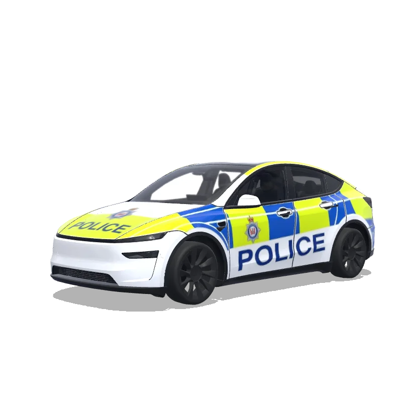 Tesla Model Y (2025+) Premium — uk police jam sanwhich livery wrap preview