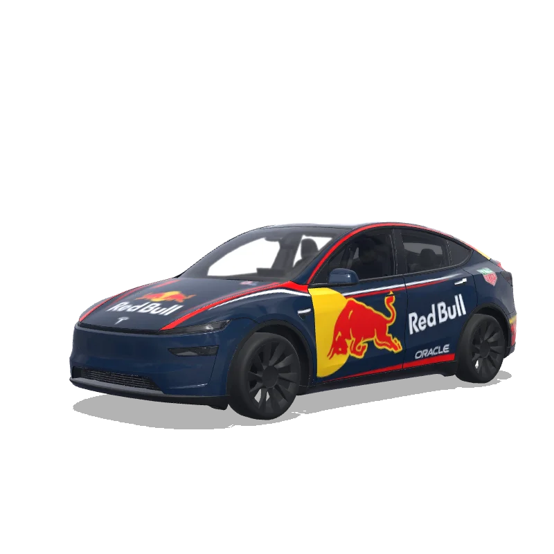 Tesla Model Y (2025+) Premium — Wrap-Vorschau: f1 machine redbull 2025