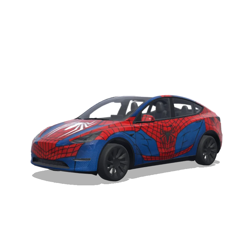 Tesla Model Y 2020-2024 — spidey wrap preview