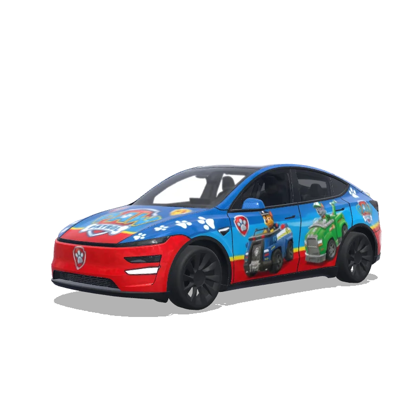 Tesla Model Y (2025+) Premium — paw patrol 랩 미리보기