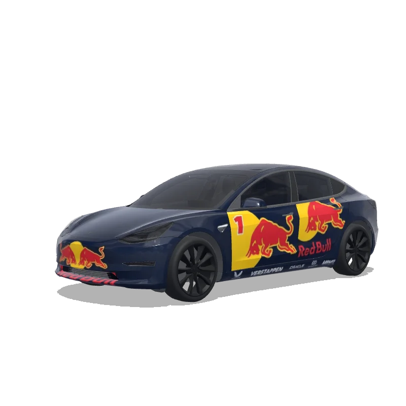 Tesla Model 3 2017-2023 — Wrap-Vorschau: red bull racing vestappen