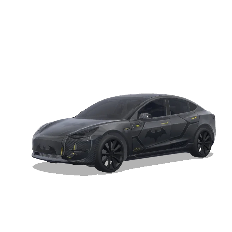Tesla Model 3 2017-2023 — vista previa del diseño Batman