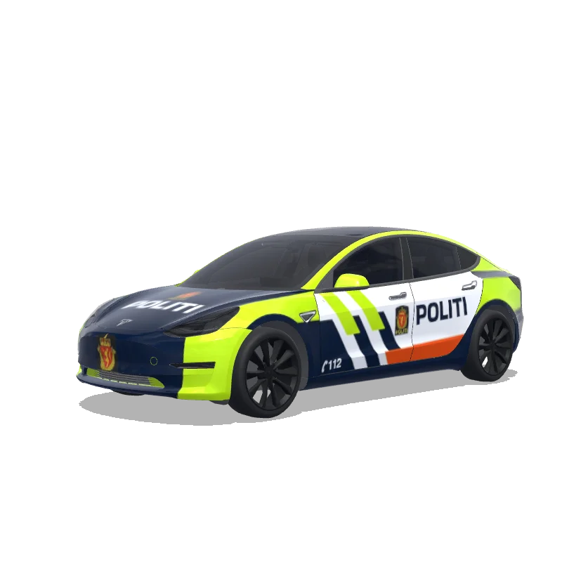 Tesla Model 3 2017-2023 — Do a Norwegian Police car design 랩 미리보기
