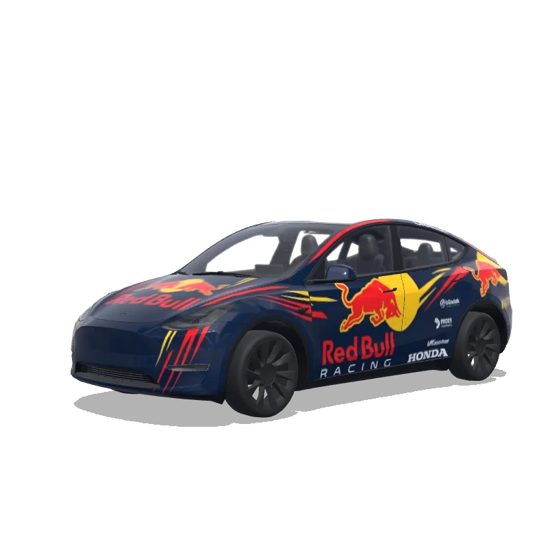 Tesla Model Y 2020-2024 — vista previa del diseño Redbull Racing Formula one.