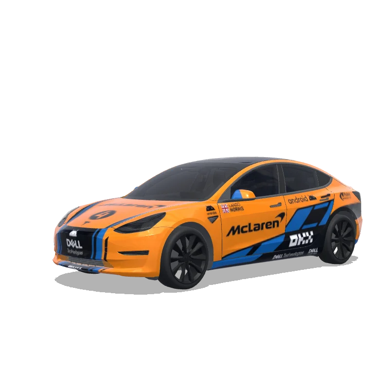 Tesla Model 3 2017-2023 — Wrap-Vorschau: f1 mclaren
