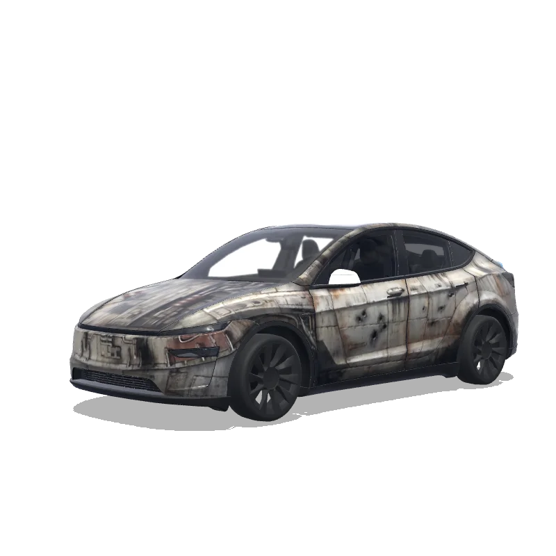 Tesla Model Y (2025+) Premium — Style texture and material for millennium falcon from Star wars wrap preview