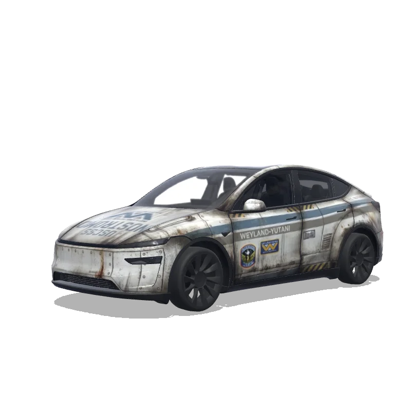 Tesla Model Y (2025+) Premium — USCSS Nostromo spaceship涂装预览