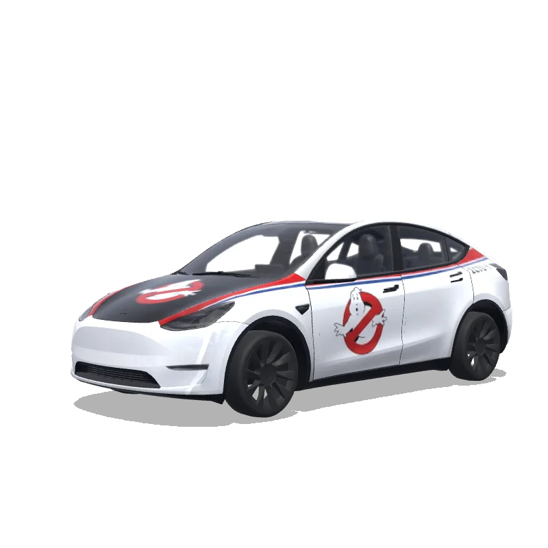 Tesla Model Y 2020-2024 — Custom design wrap preview