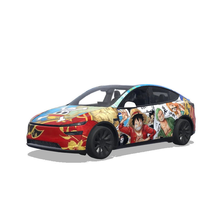 Tesla Model Y (2025+) Performance — One piece theme wrap preview