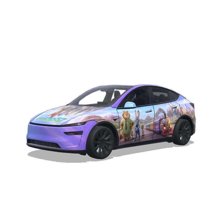 Tesla Model Y (2025+) Premium — Wrap-Vorschau: Zootopia