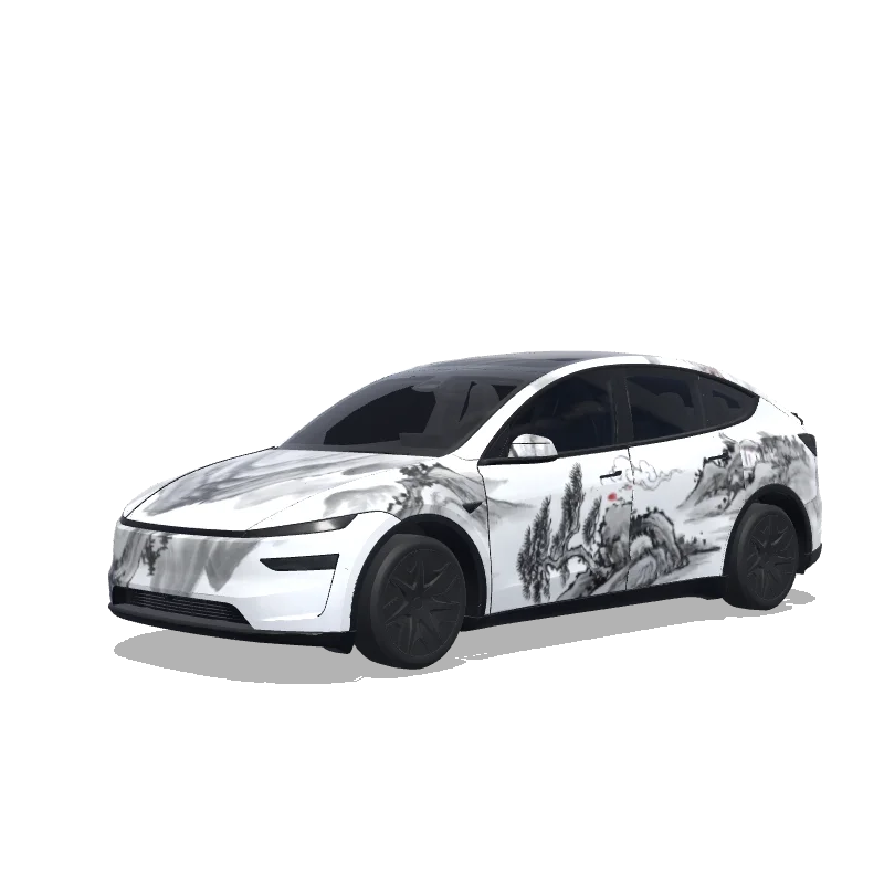 Tesla Model Y L 2025+ — 中国水墨画风格 랩 미리보기