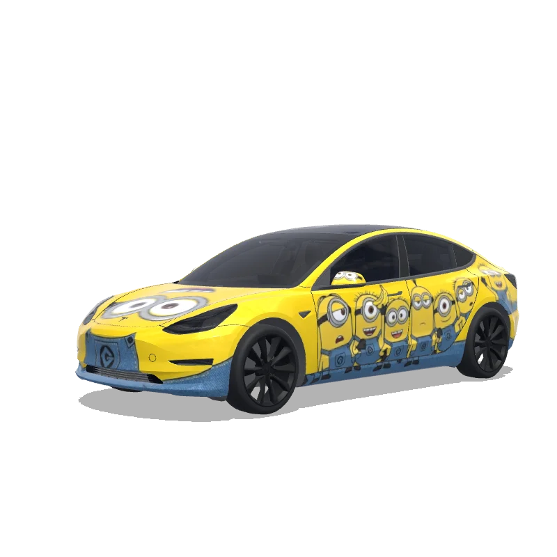 Tesla Model 3 2017-2023 — Minions styles 랩 미리보기
